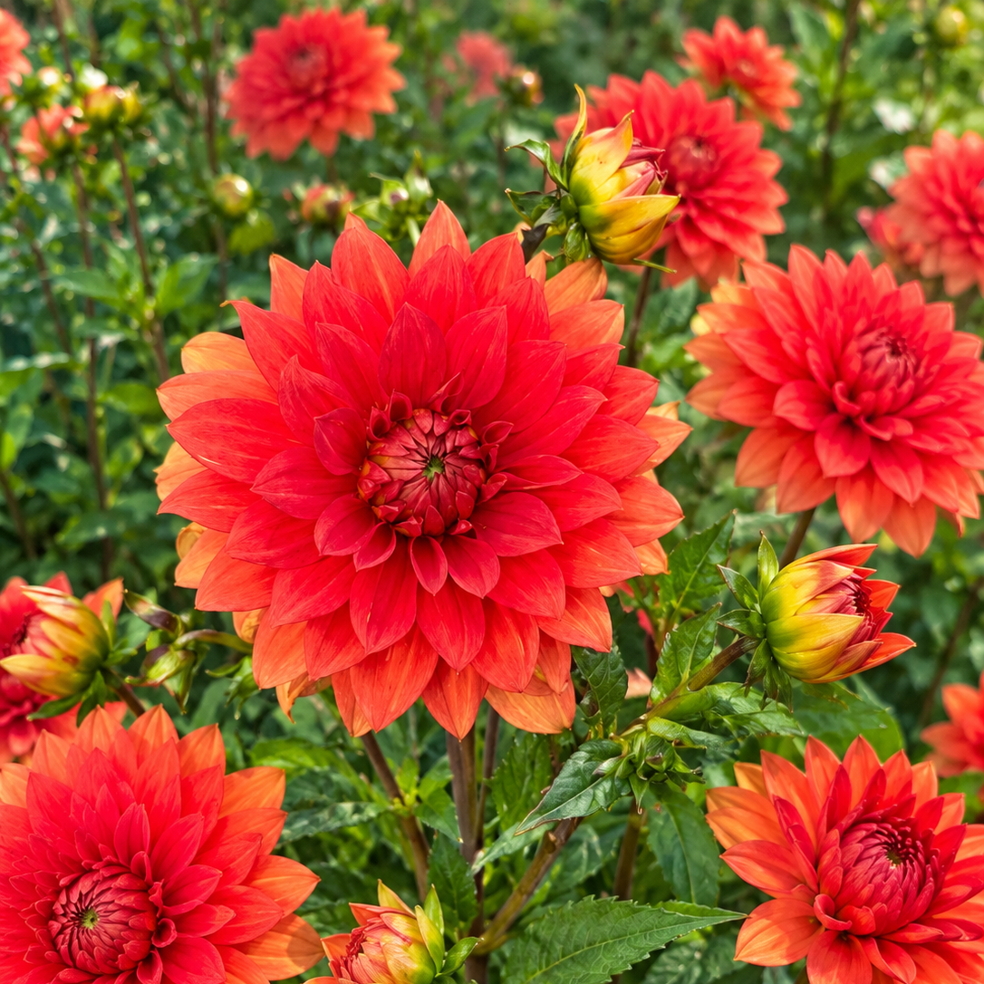 Dalia Naranja Amanecer